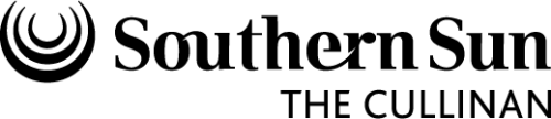 A black and white logo for southern sun the cullinan