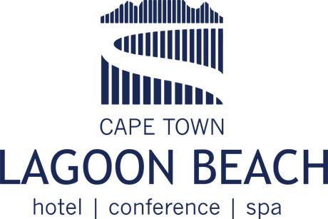 The logo for lagoon beach hotel and conference spa in cape town.