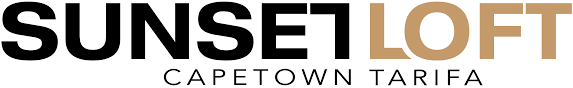 A logo for sunset loft capetown tariffa