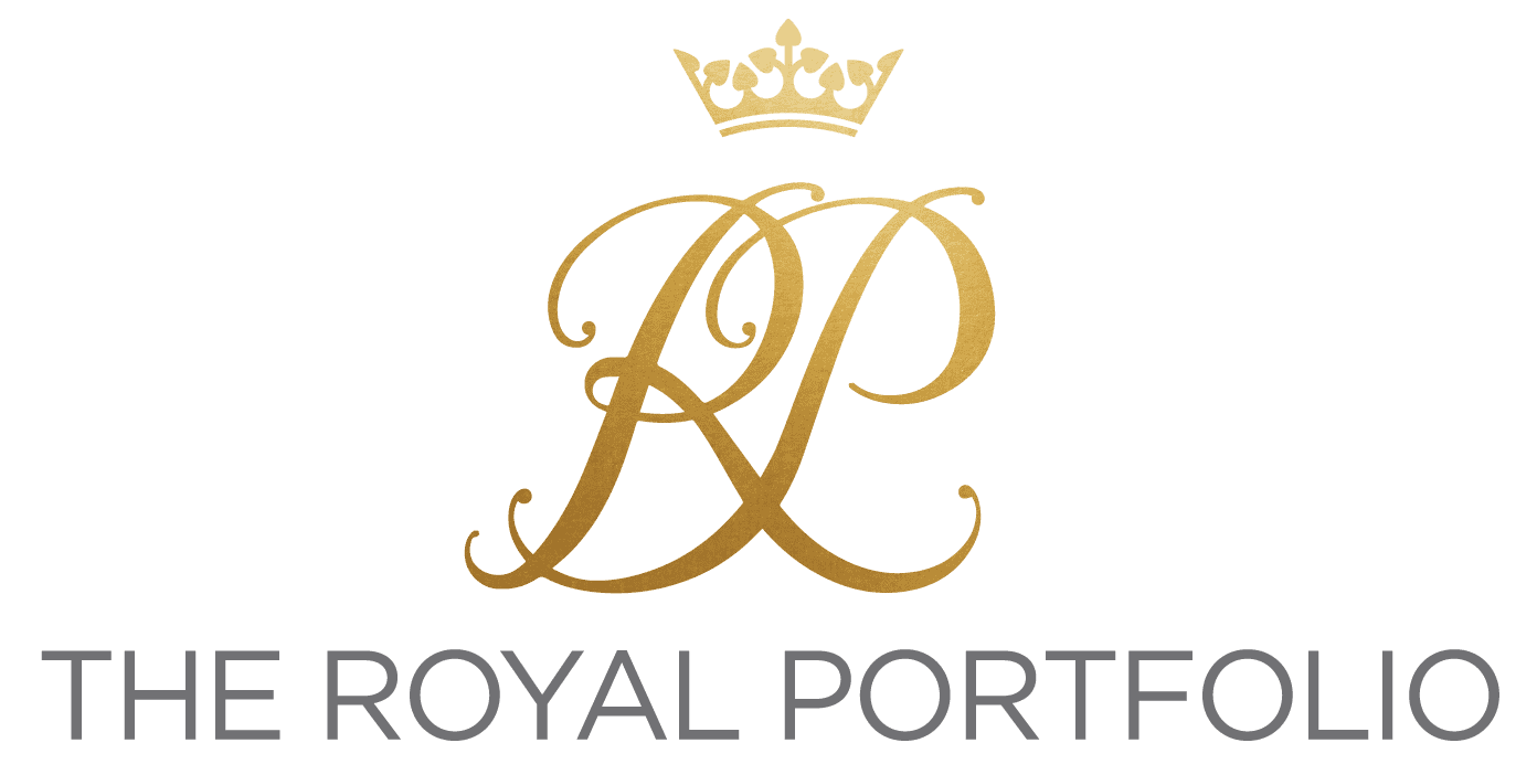 The logo for the royal portfolio has a crown on it.