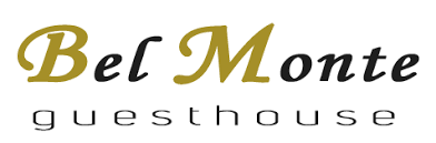 A logo for a guesthouse called belmonte guesthouse