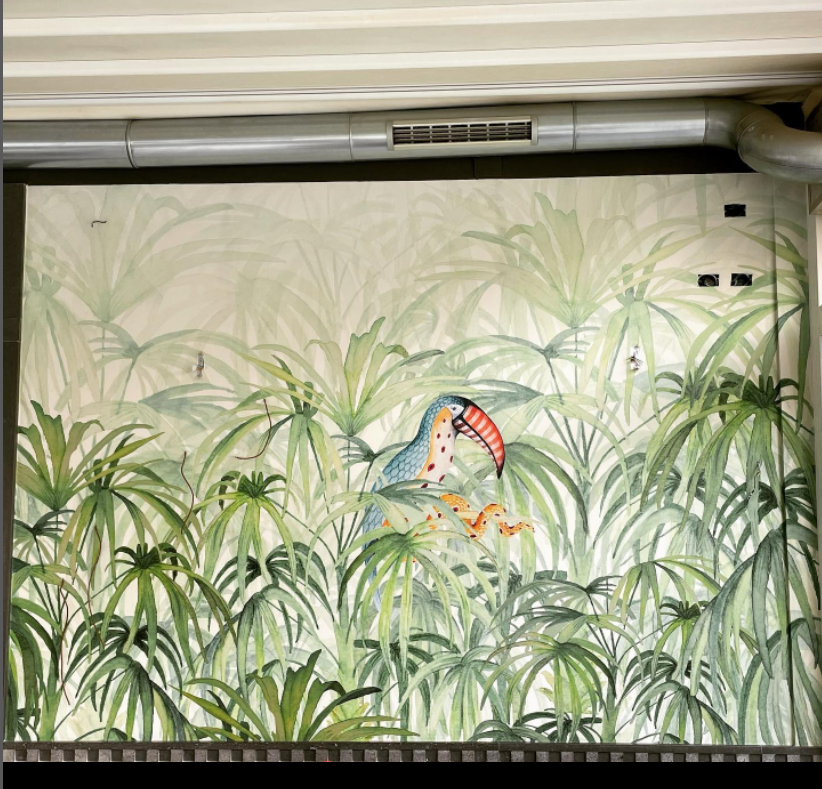 carta da parati foglie