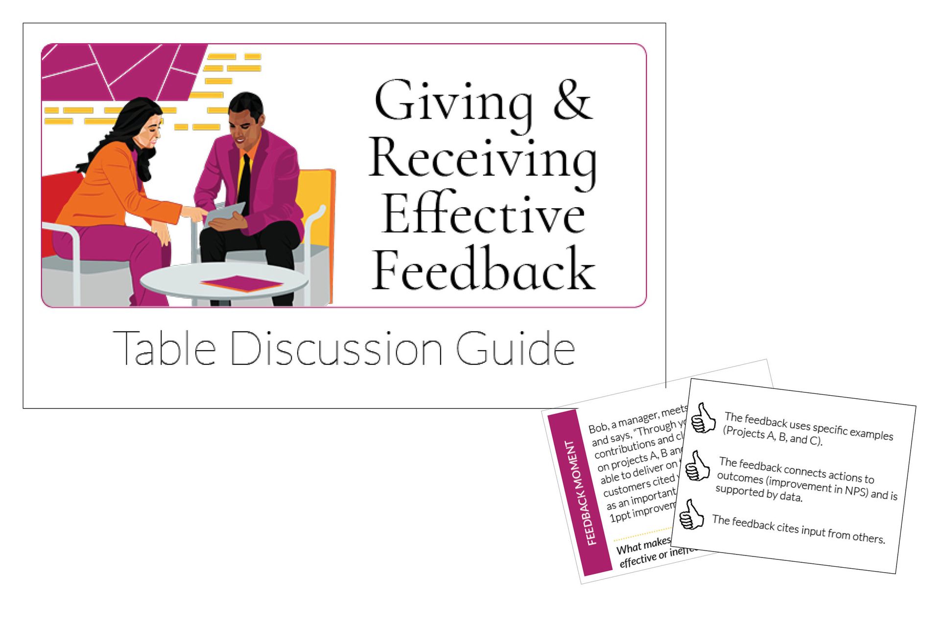 A table discussion guide titled