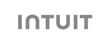 Intuit logo in gray text on a white background.