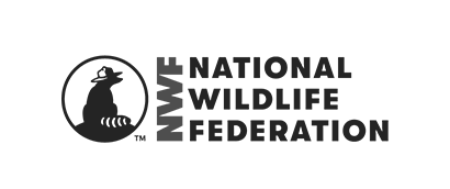 Logo of the National Wildlife Federation: a raccoon in a hat inside a circle with "NWF" and the organization's name.
