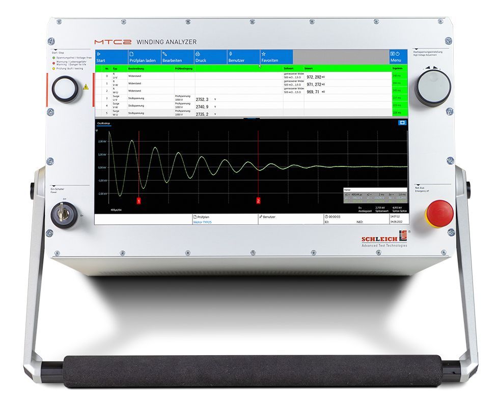 Schleich MTC2 R7 tester shown