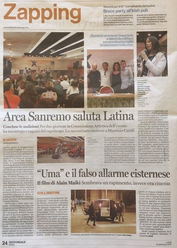 Articolo giornalistico scritto per l'accademia di musica moderna Musica&Musica