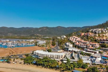 Aerial View From Drone — Pool Maintenance in Airlie Beach, QLD