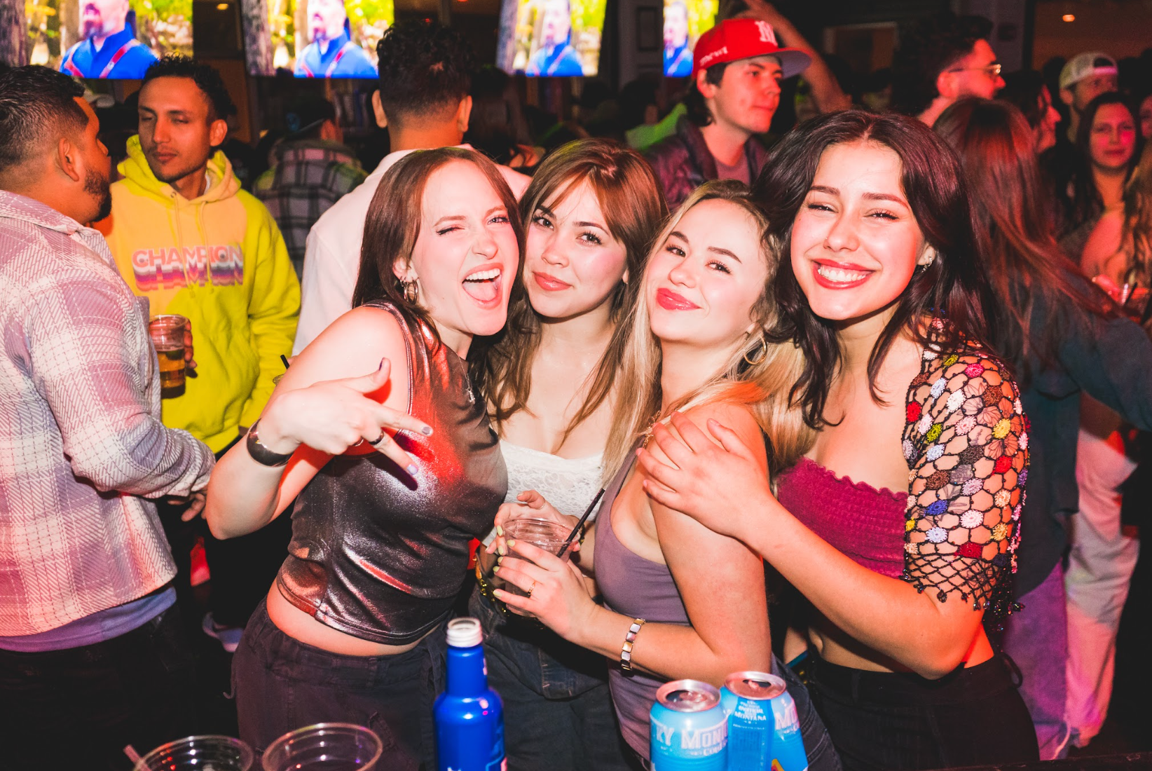 A group of young women are posing for a picture at el patio in denver