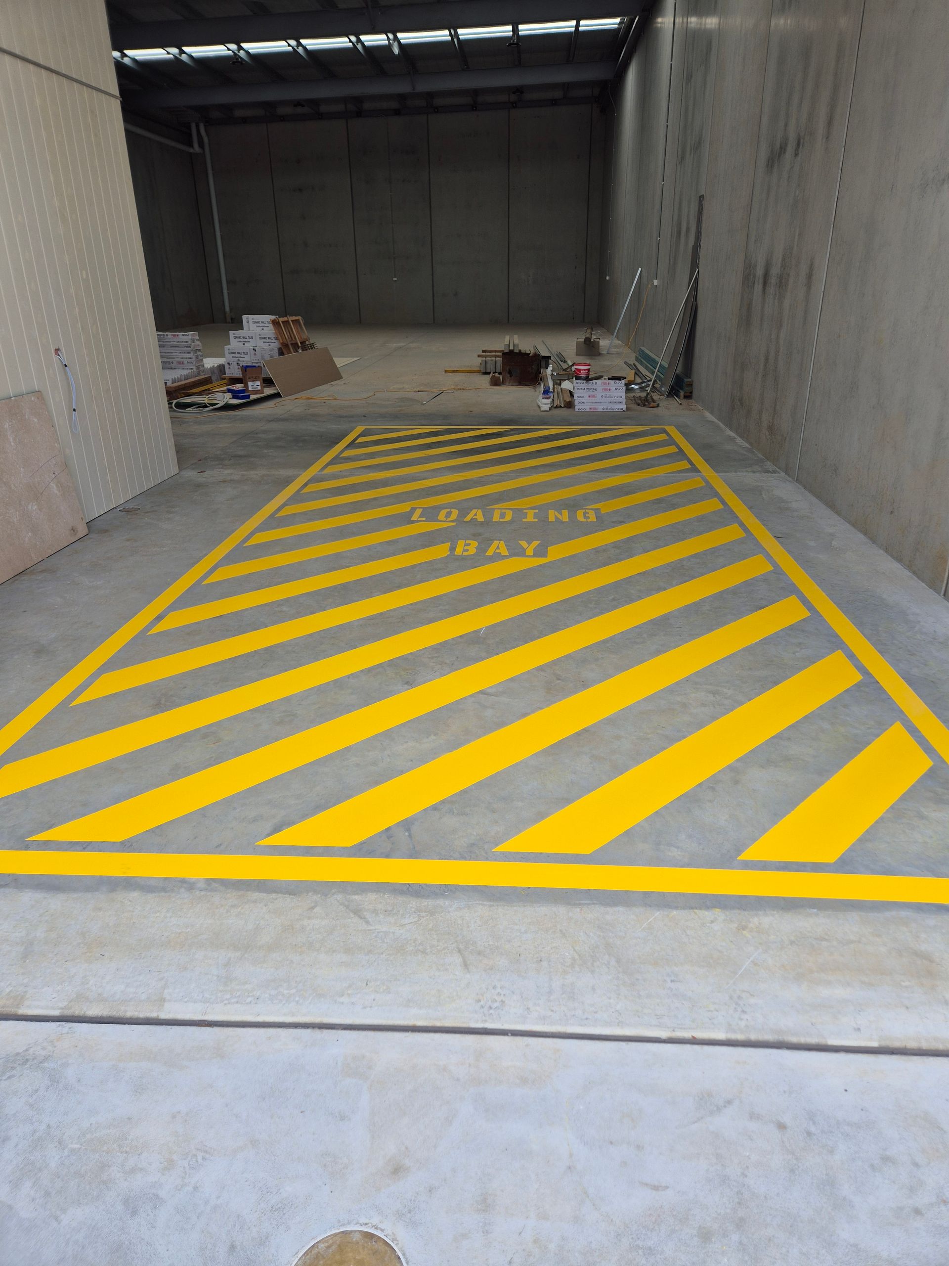 Loading e line marking in waragul 