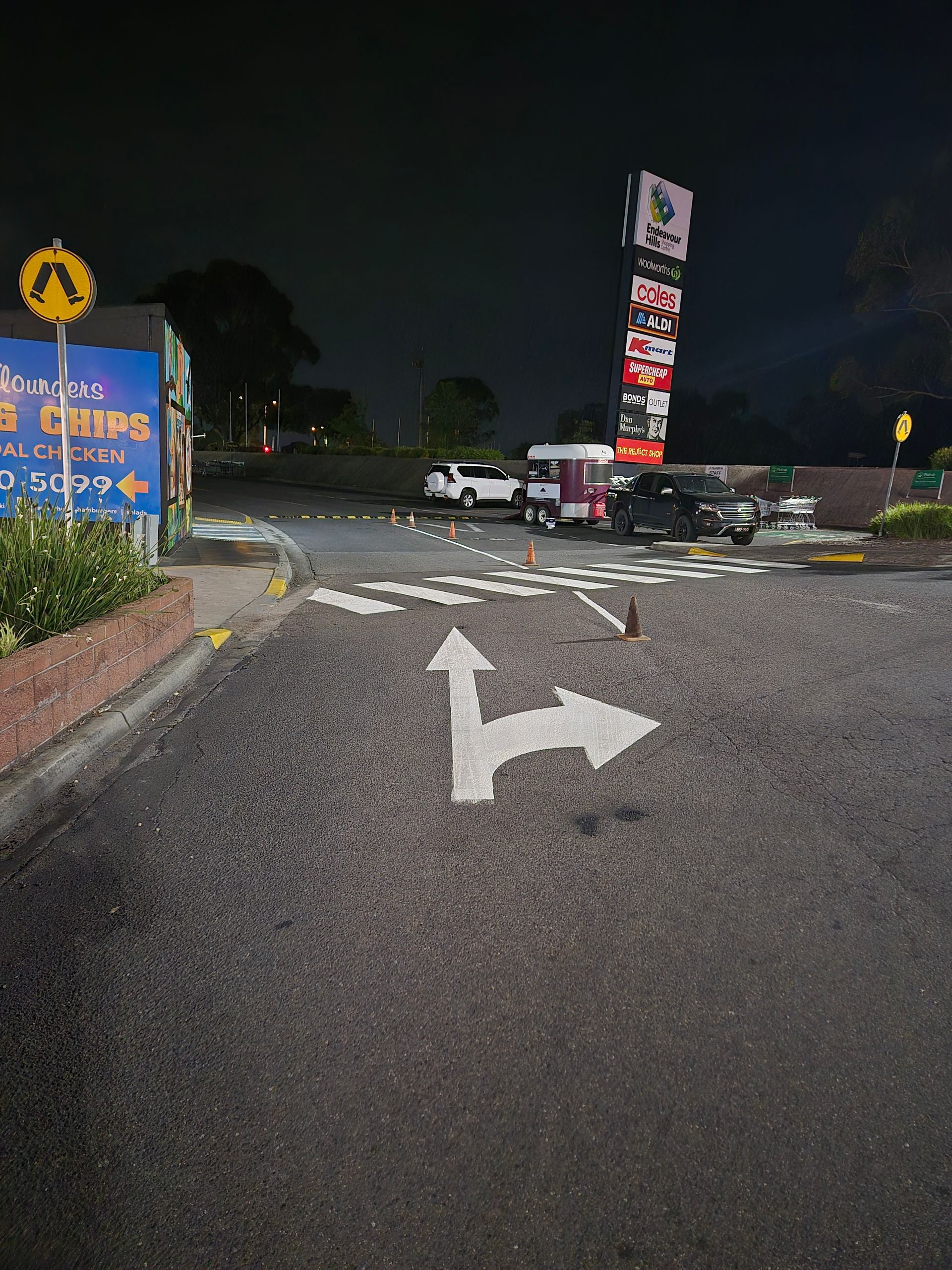 Line marking complete in endevour hills 