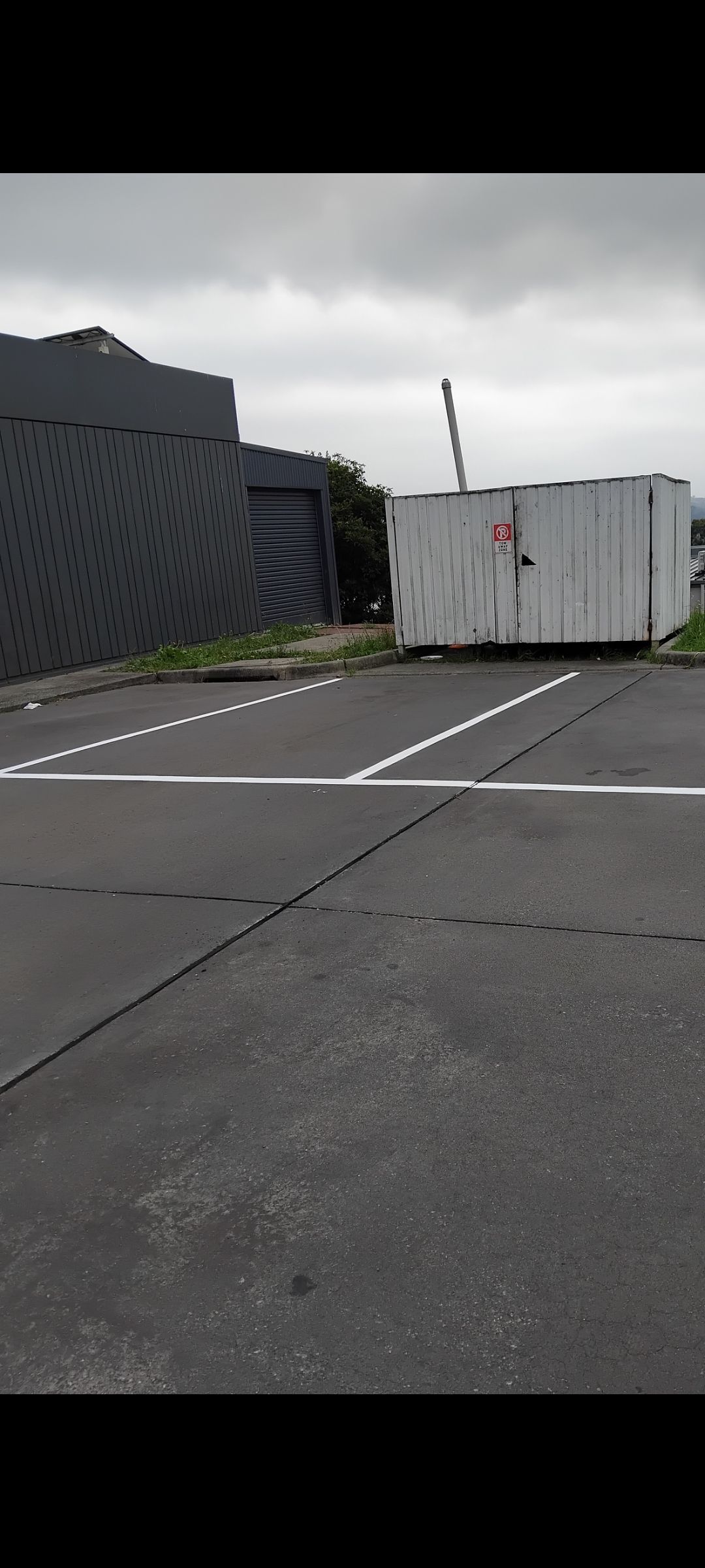 Car park line marking