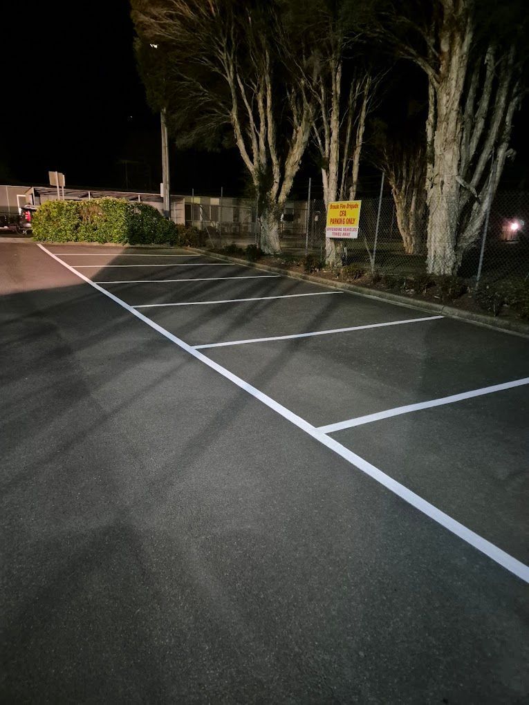 Parking bay line marking at Drouin CFA