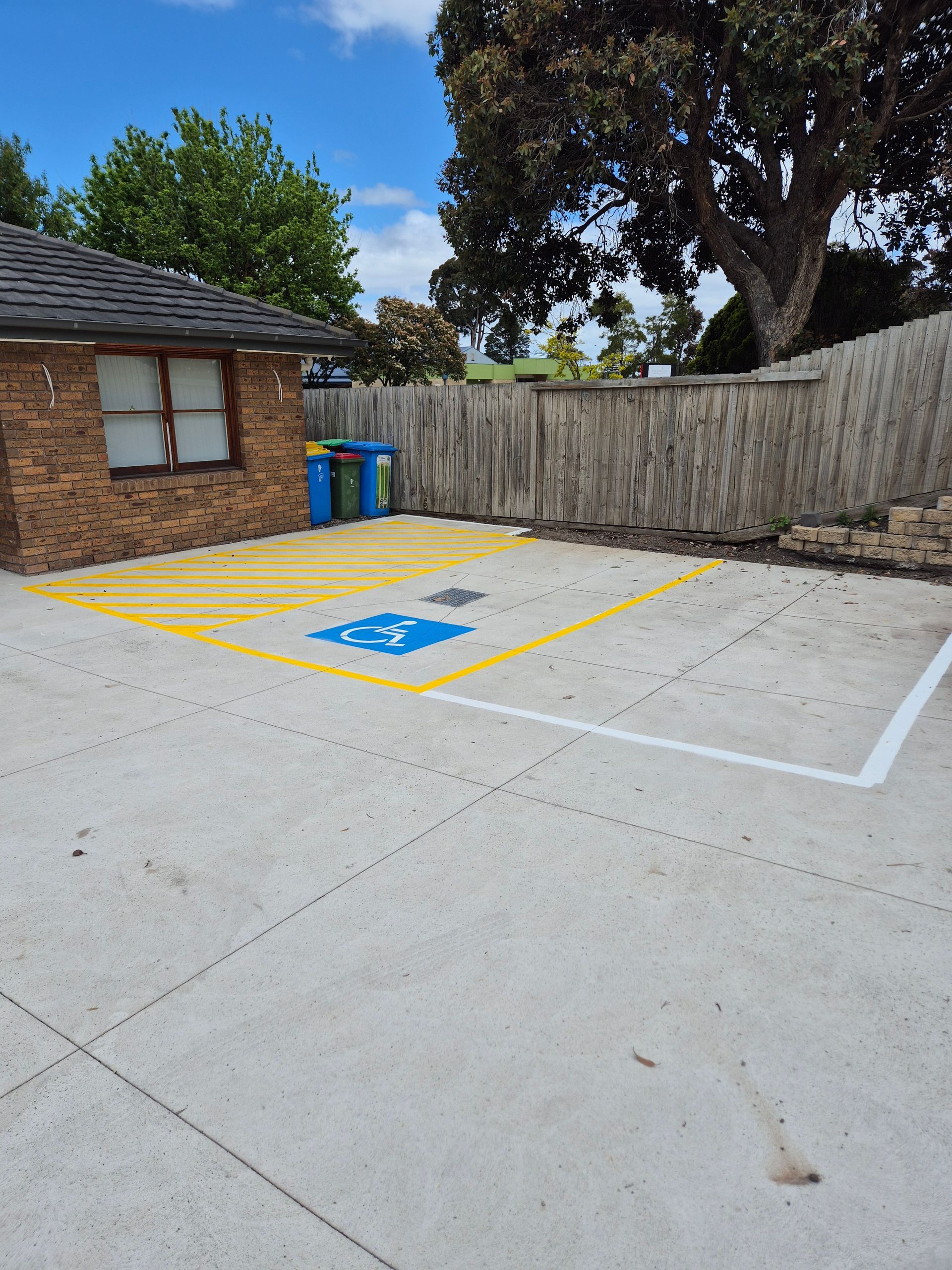Line marking in toroidal at pro health medical centre