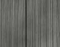 A close up of a gray curtain with a striped pattern.