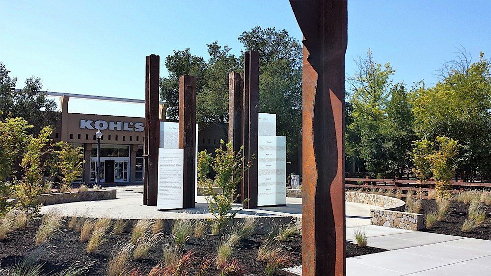 Circular patio with seating | Napa, CA | Van Winden Landscaping, Inc.