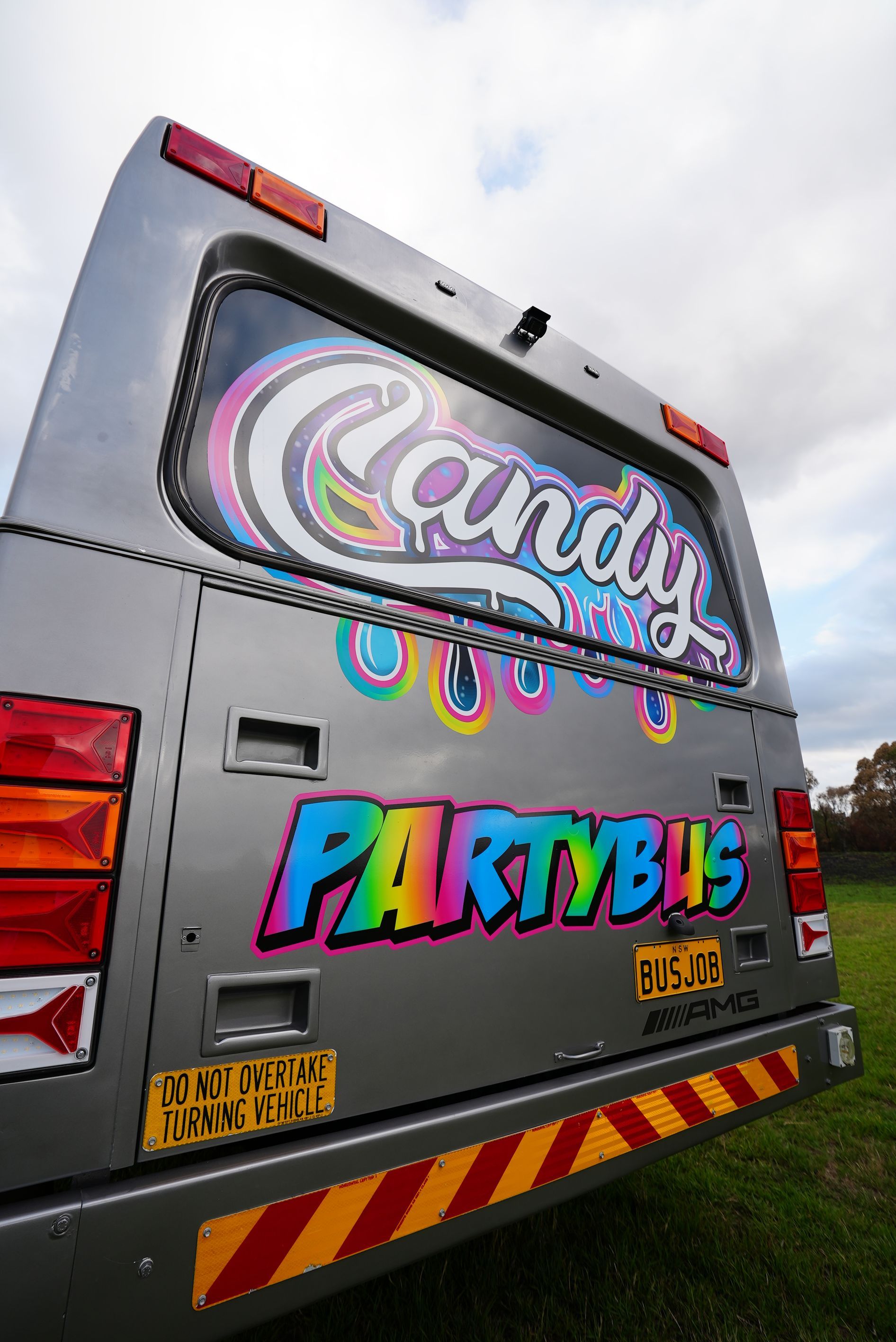 Students sitting in a bus | Sydney, NSW | Candy Party Bus