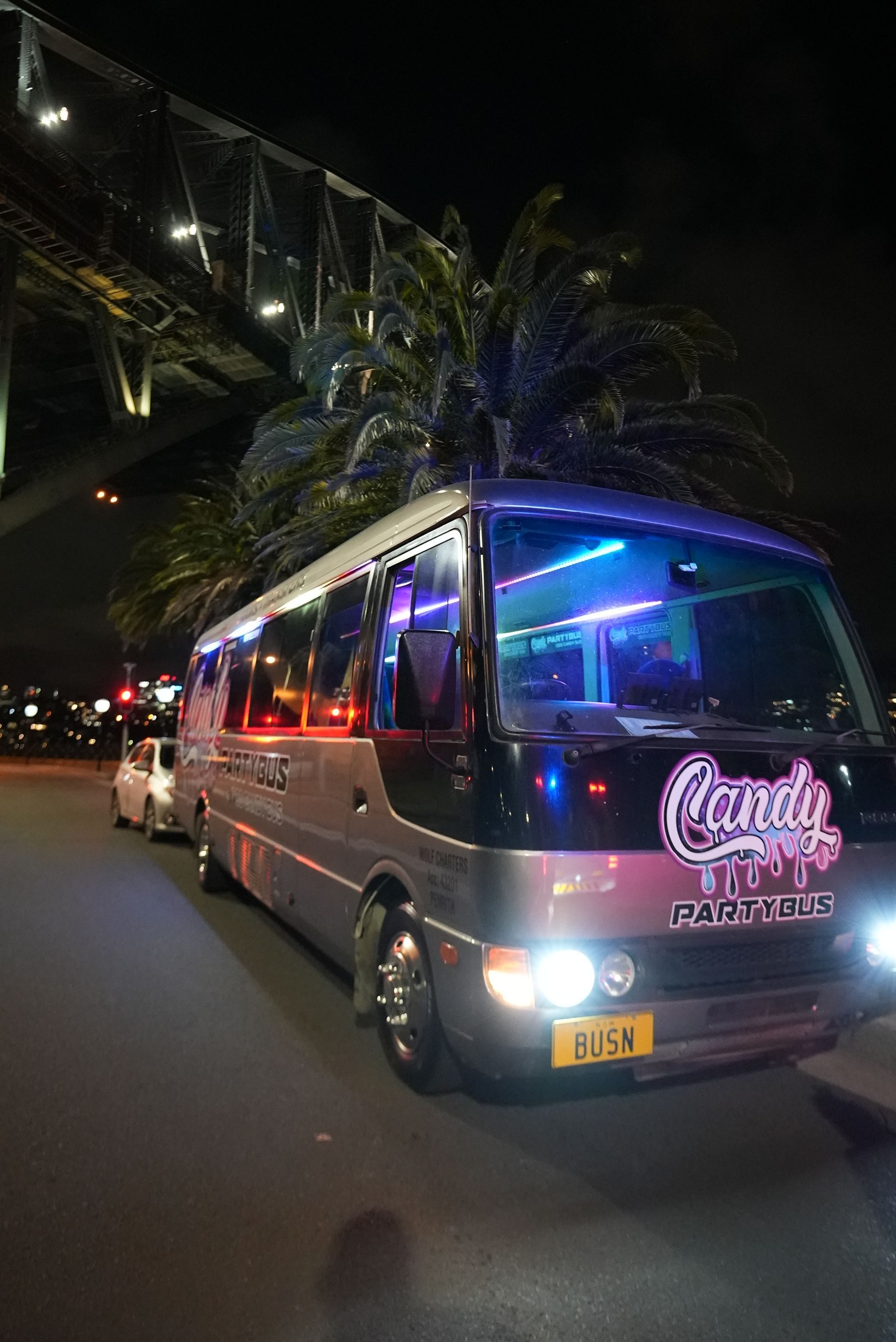 Bus neon sign | Sydney, NSW | Candy Party Bus
