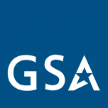 Logotipo de la GSA: letras blancas 