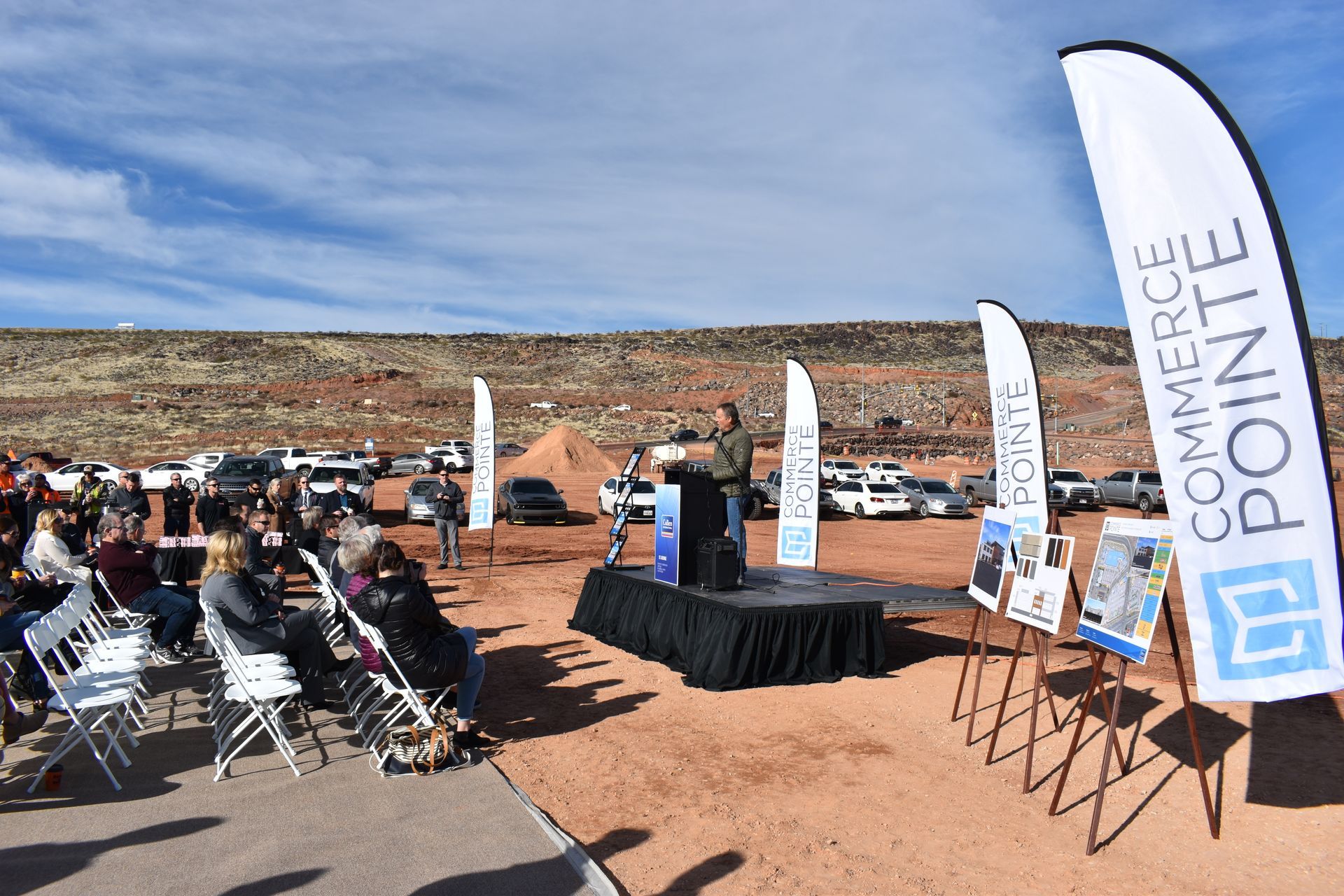 Commerce Pointe groundbreaking ceremony 2020