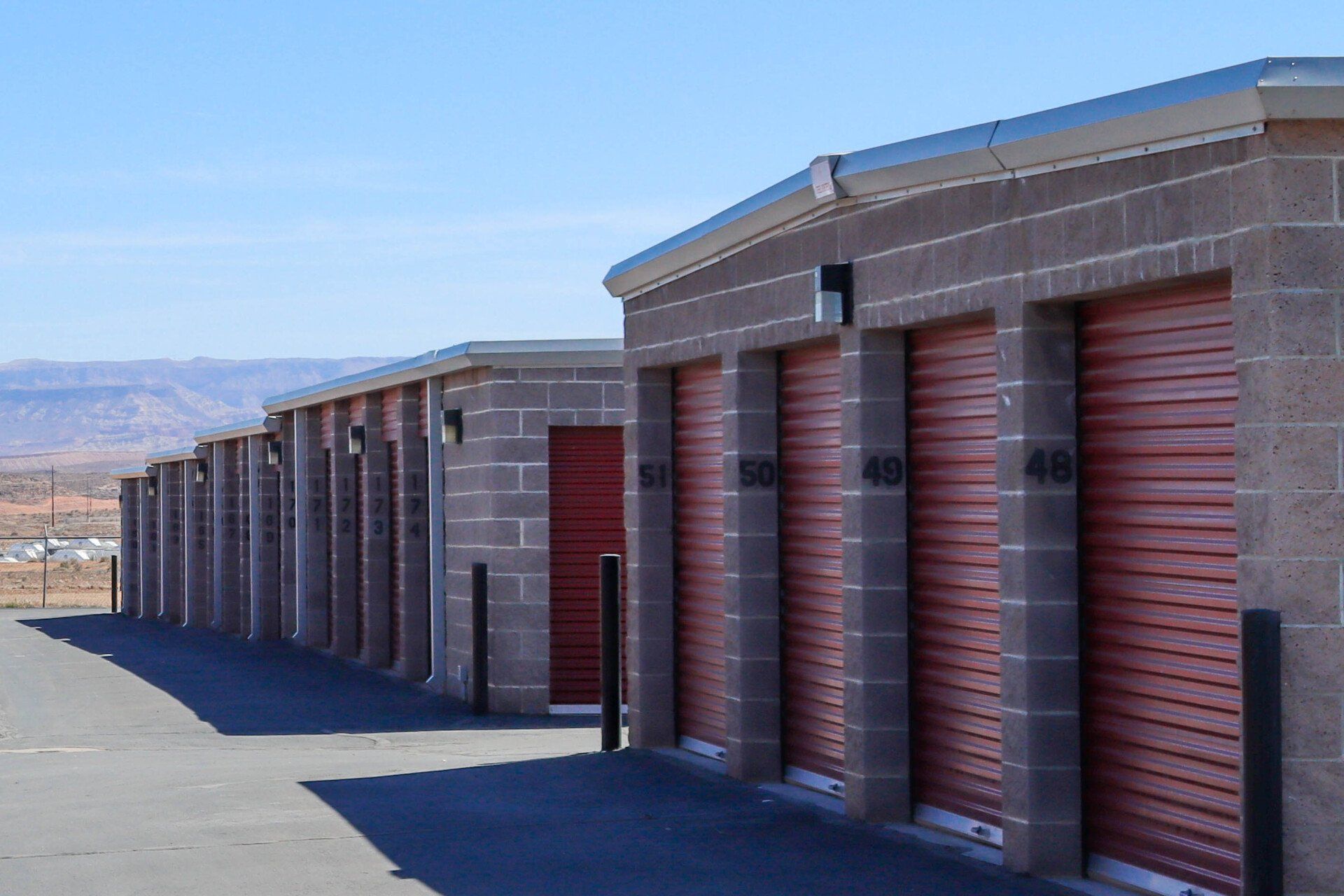 Commercial storage units built