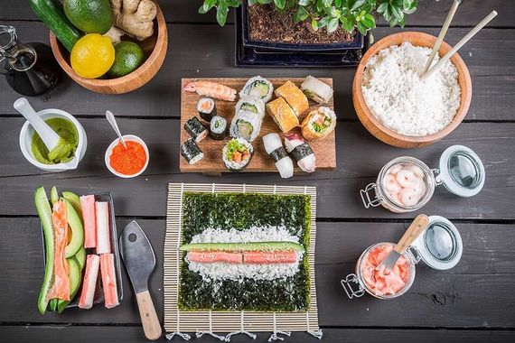 ingredienti per sushi sushi e sashimi