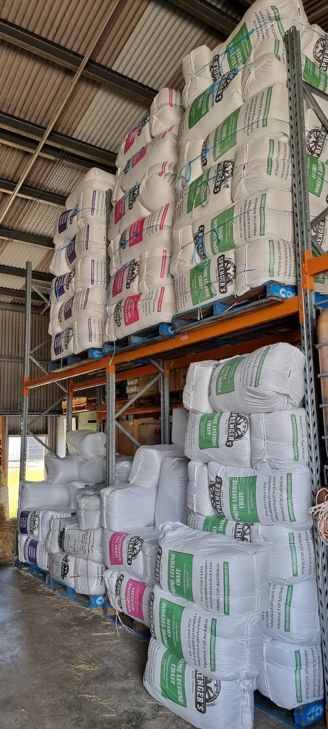 Sacks of Livestock Feed — Pet N Produce Supplies & Saddlery In Maryborough QLD