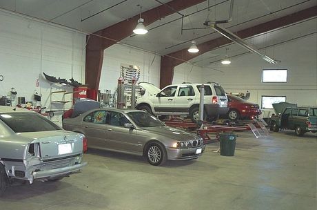 Auto Body Shop — Satisfied Customer and Mechanic in Littleton, CO