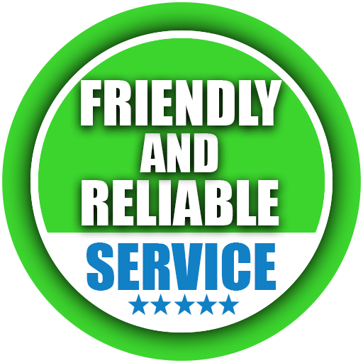 Green circle badge with 