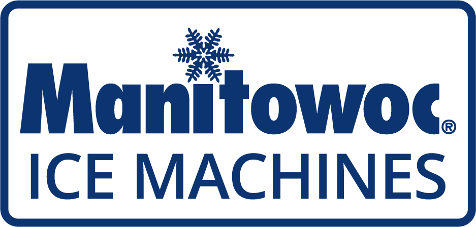 The logo for manitowac ice machines has a snowflake on it.