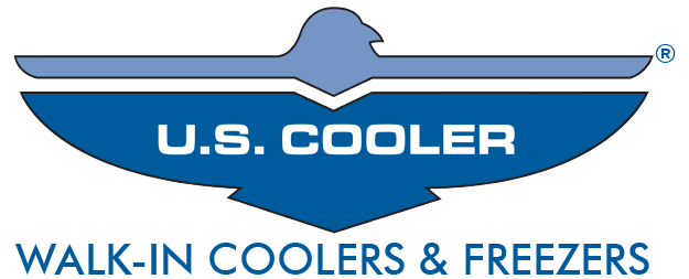 The logo for u.s. cooler walk in coolers and freezers