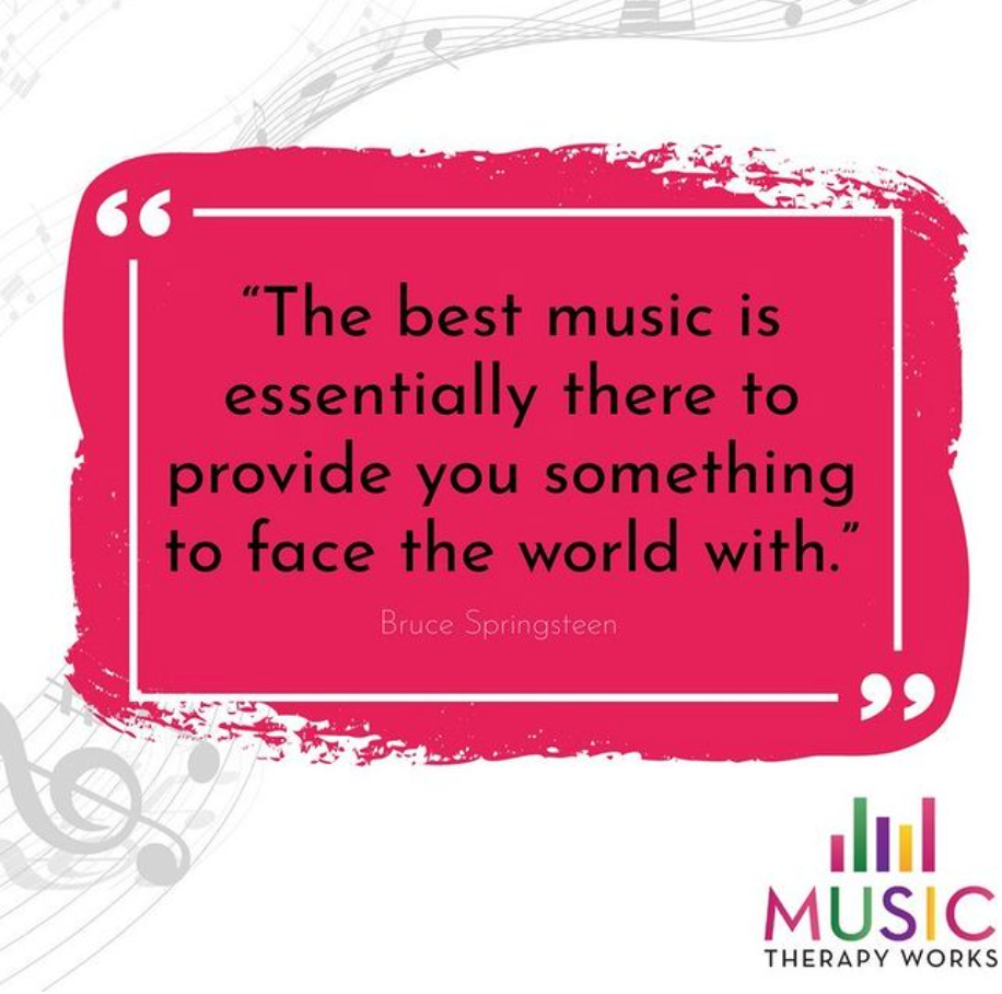 The best music is essentially there to provide you something to face the world with