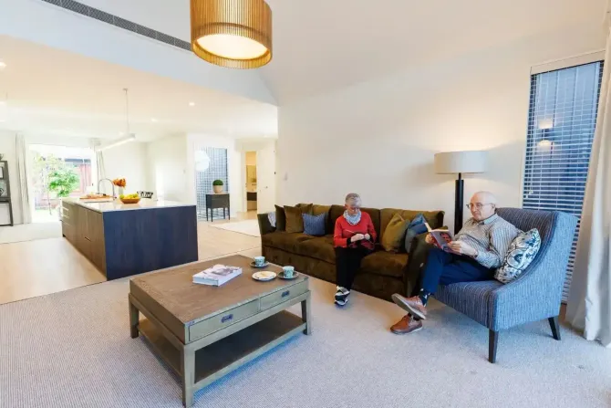 Relaxing in Burlington living room