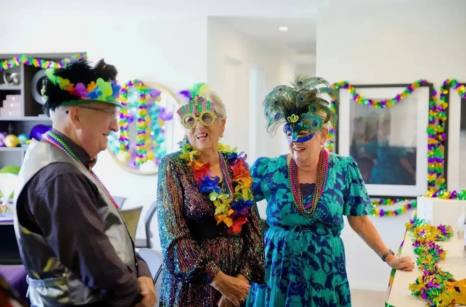 Costume party at Burlington Village