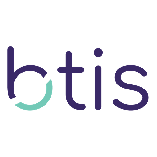 It is a logo for a company called btis.