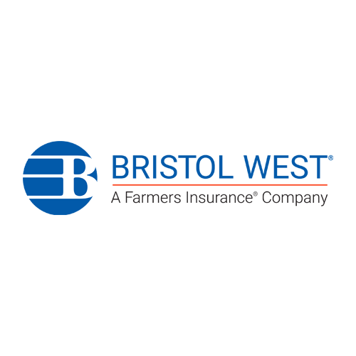 The bristol west logo is a farmers insurance company.