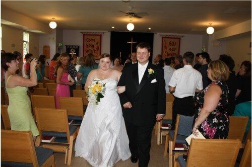 Bride and her groom — Newark, DE — Foto Doctor