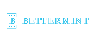 Light blue BETTERMINT logo with a stylized mint icon on a white background