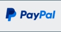 A blue and white paypal logo on a white background showing Reel Groovy accepts it as a payment option.