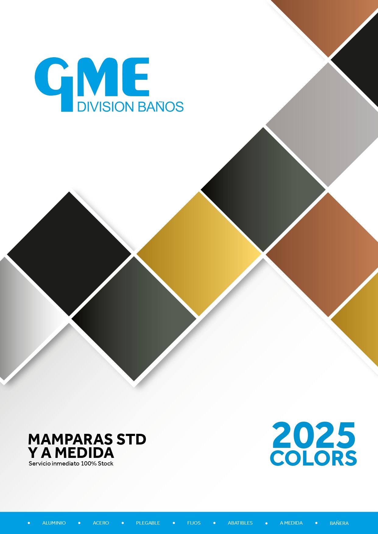 Un folleto para la división GME de Baños muestra una variedad de colores.