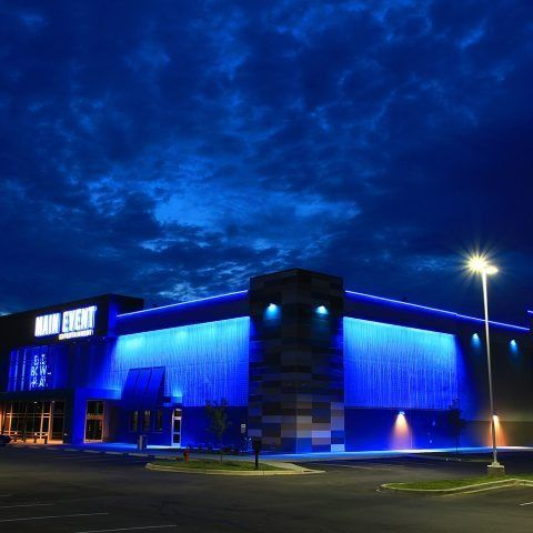A building with the word event on it