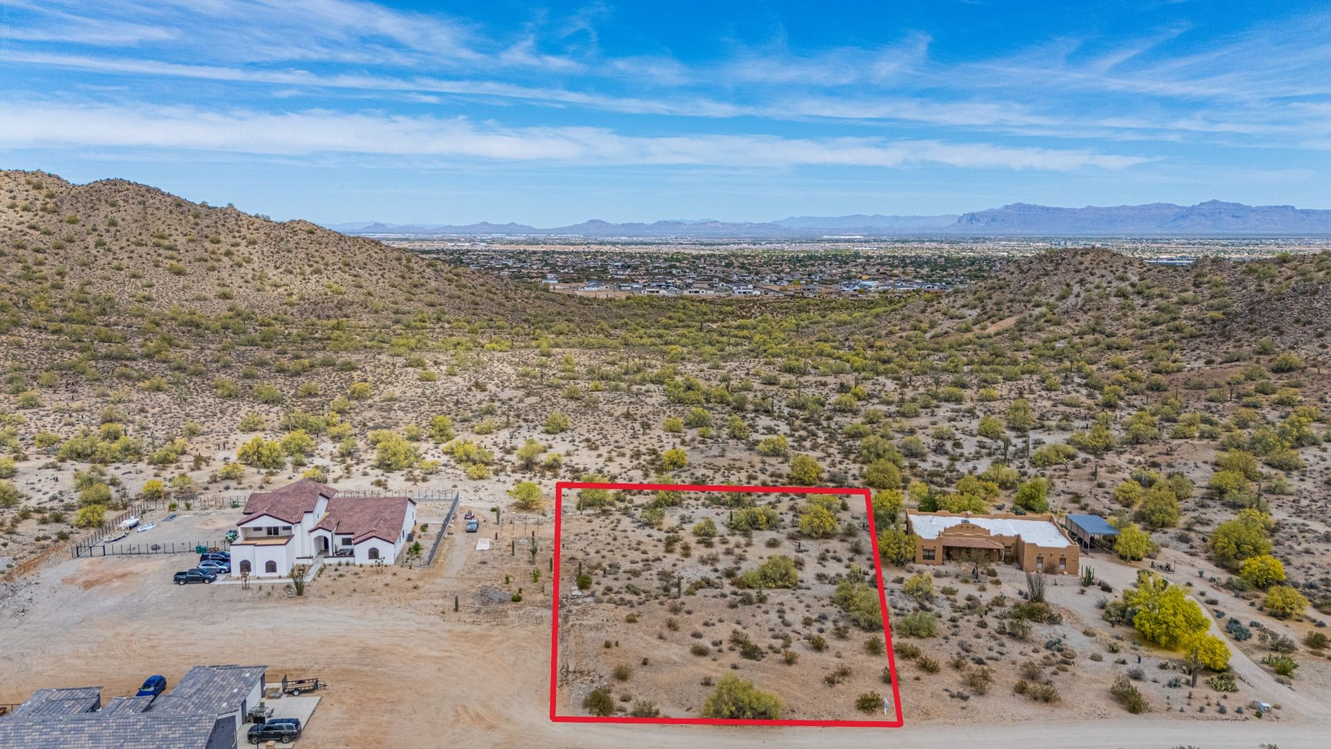 Scenic 1.25 acre buildable parcel in San Tan Valley 