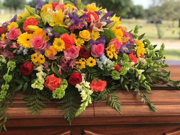 Elmwood Funeral Home Multi Colored Spray