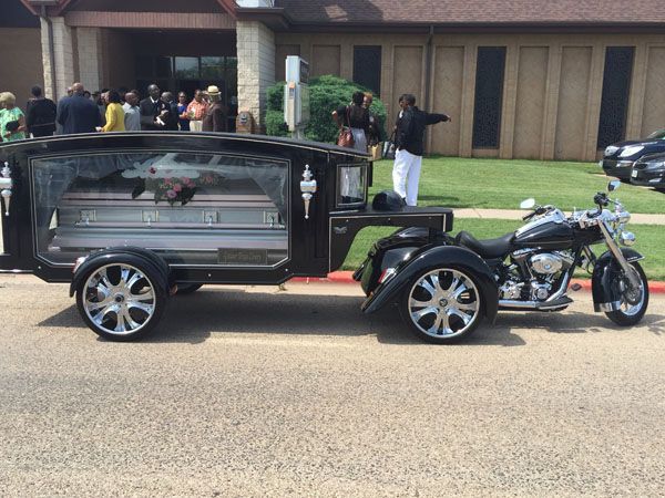 Elmwood Funeral Home & Memorial Park Personalized Services Motorcycle Hearse