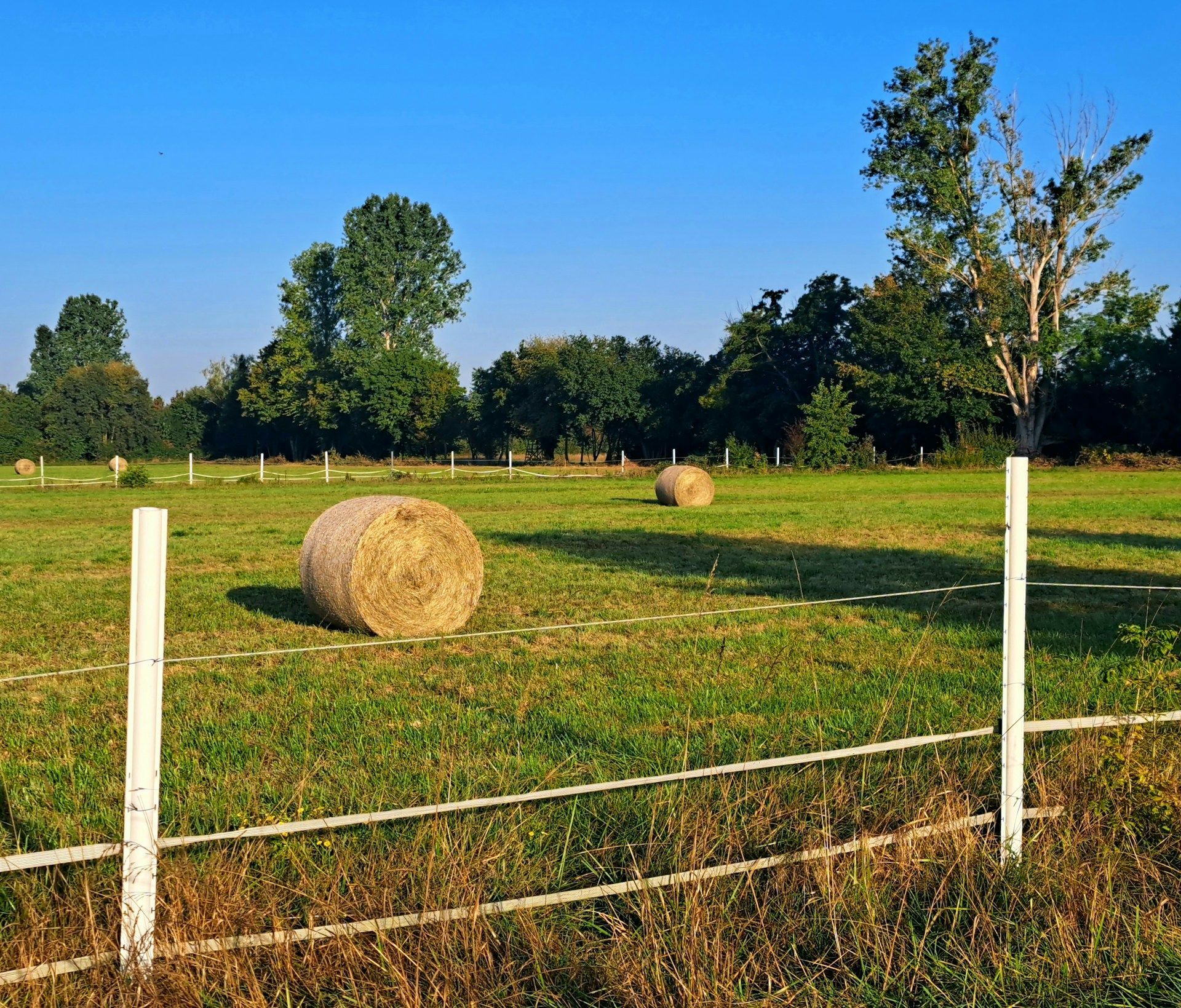 A white house with a porch and a chimney