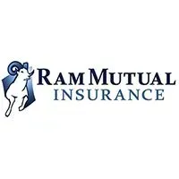 Ram Mutual Insurance logo with a ram illustration and text.