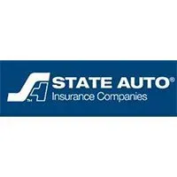 State Auto Insurance Companies logo in white on a blue rectangular background.