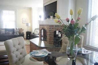 Living Room Fireplace — Cherry Hill, NJ — iDesign Interiors, LLC