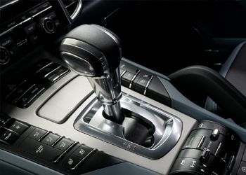 A close up of a shifter in a car