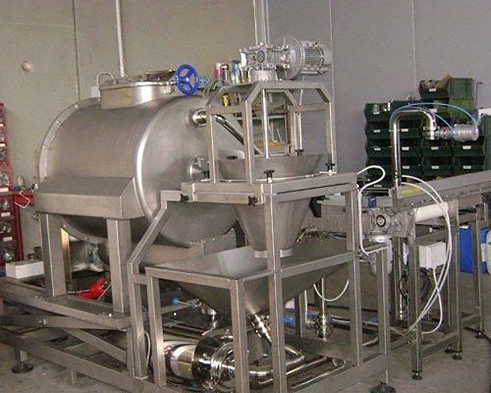 Impianto per produzione alimentare in acciaio